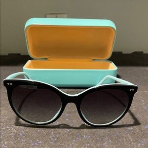 Tiffany & Co. Black and Teal Sunglasses